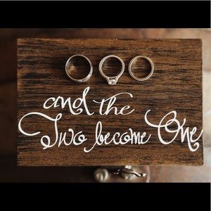 Mr. & Mrs. Wooden Ring Box